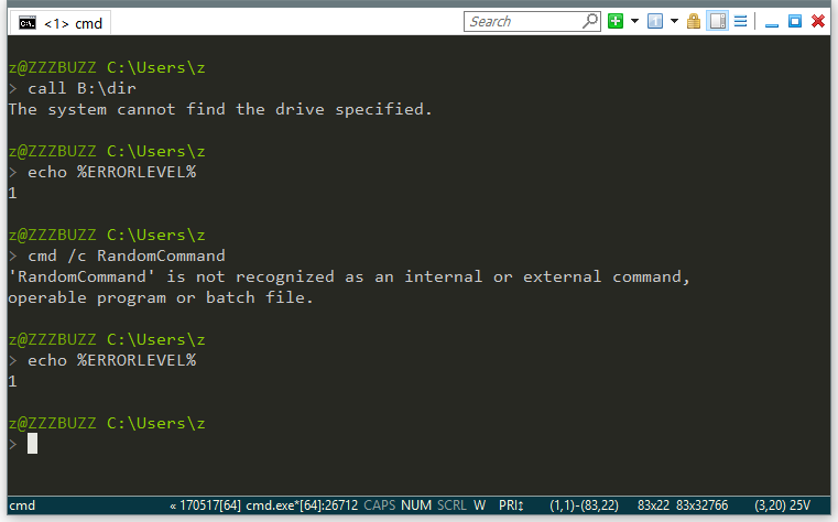 Execute commands with call or cmd /c prefix